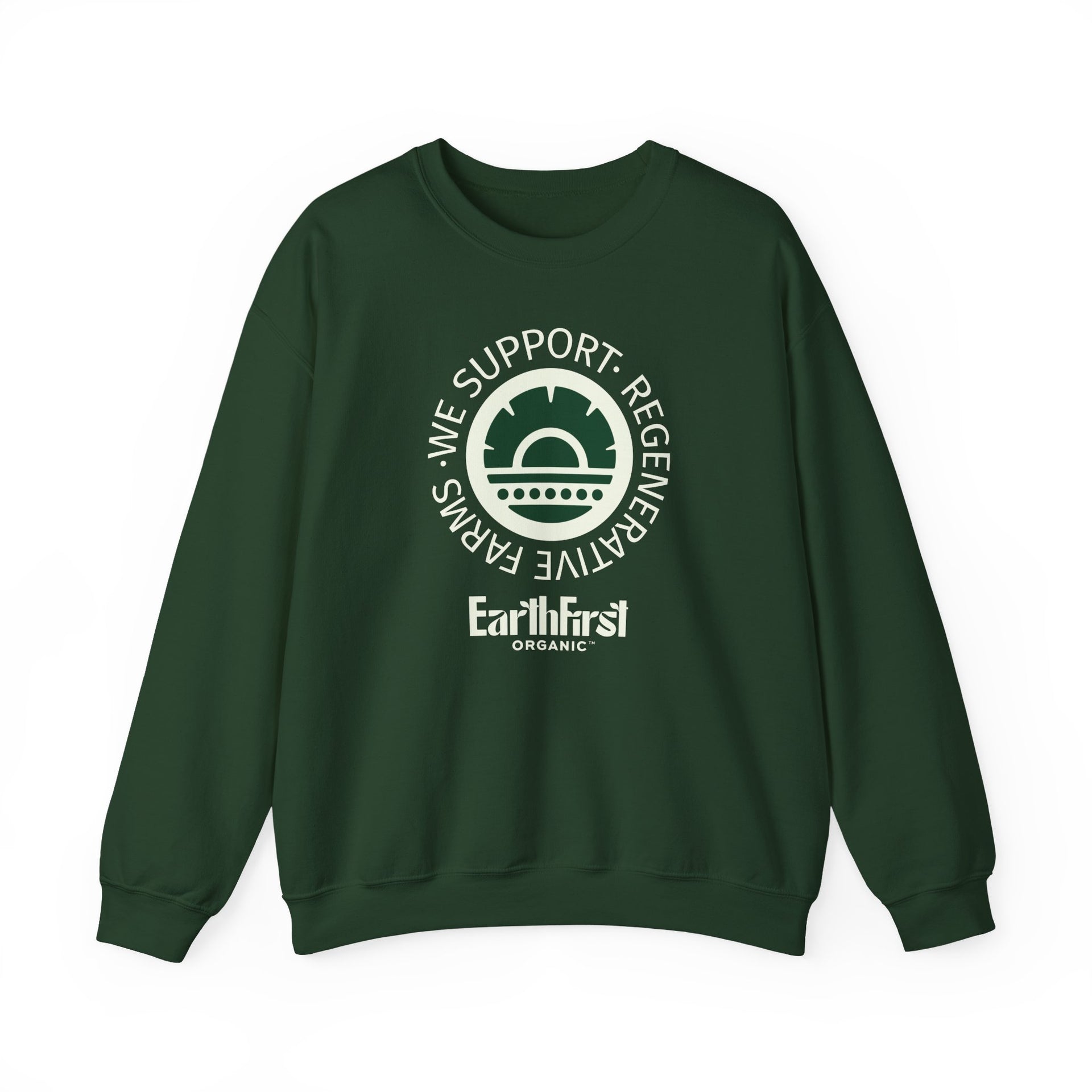 We Support Regenerative Farms Unisex Crewneck Sweatshirt - EarthFirst Organic