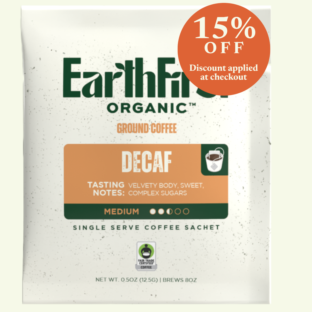 Organic Certified Swiss Water Processed Decaf Coffee Sachet