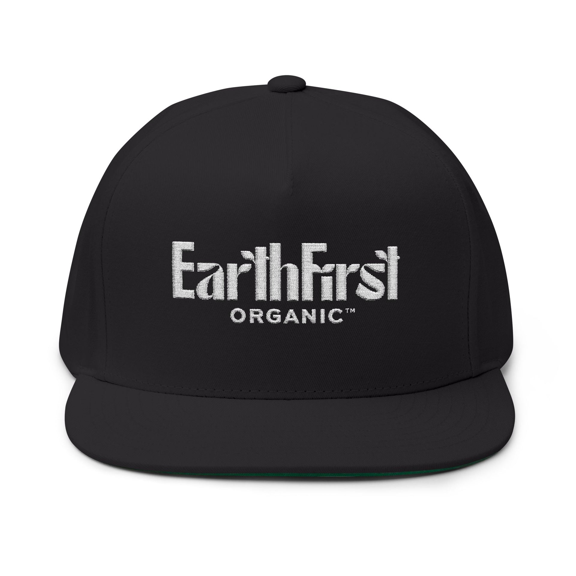 Flat Bill Cap (Embroidery) - EarthFirst Organic