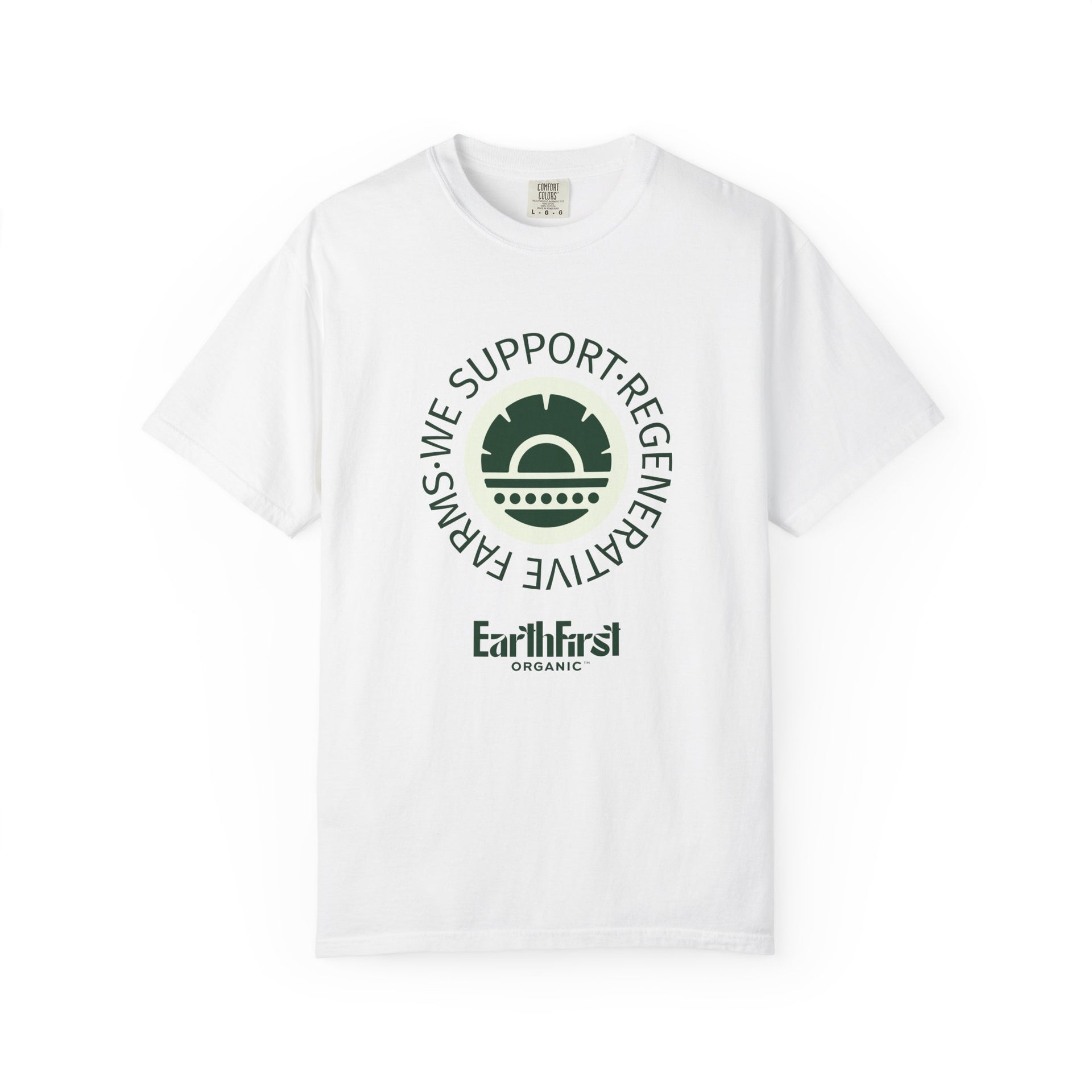 We Support Regenerative Farms Unisex T-shirt - EarthFirst Organic