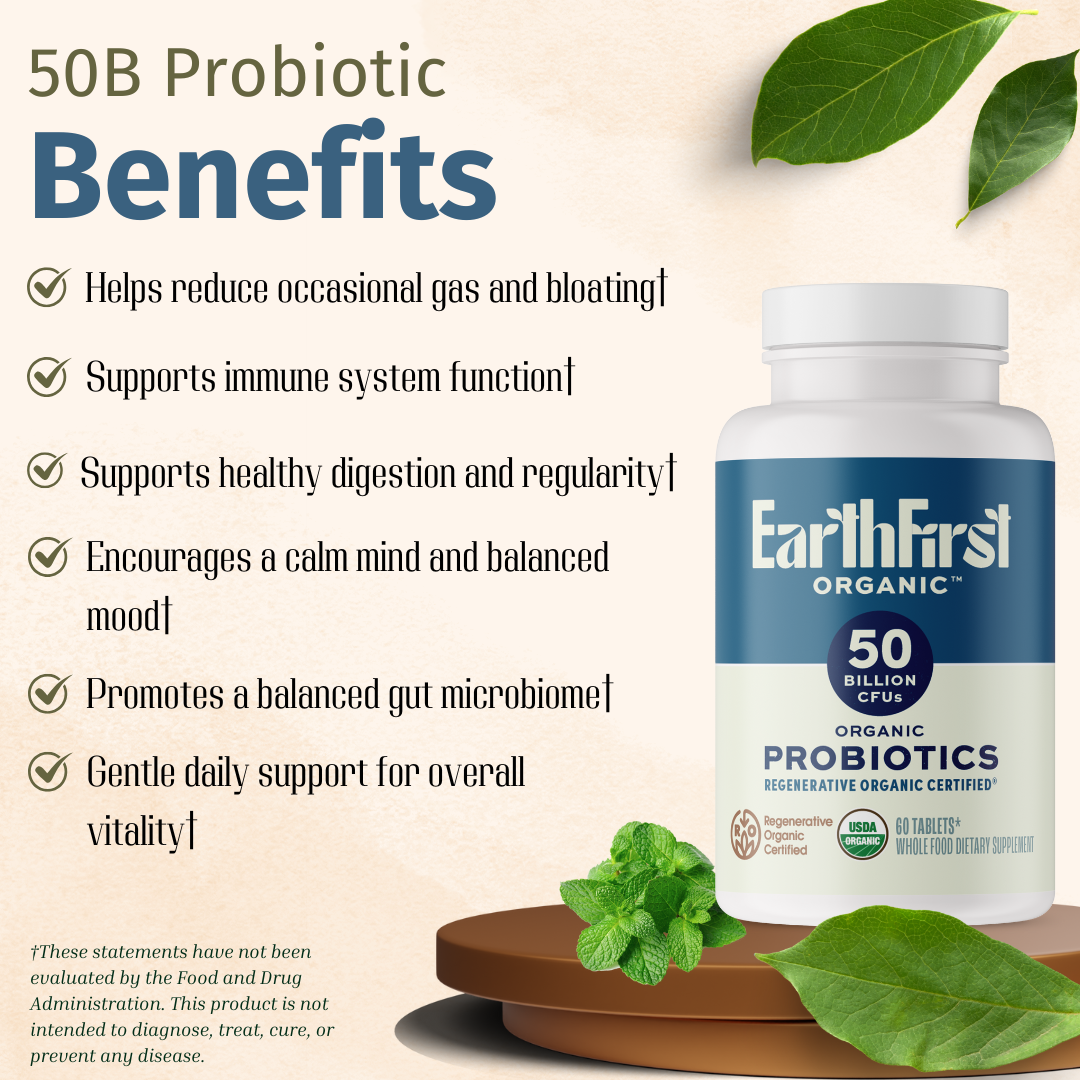 Organic Probiotics 50B - EarthFirst Organic