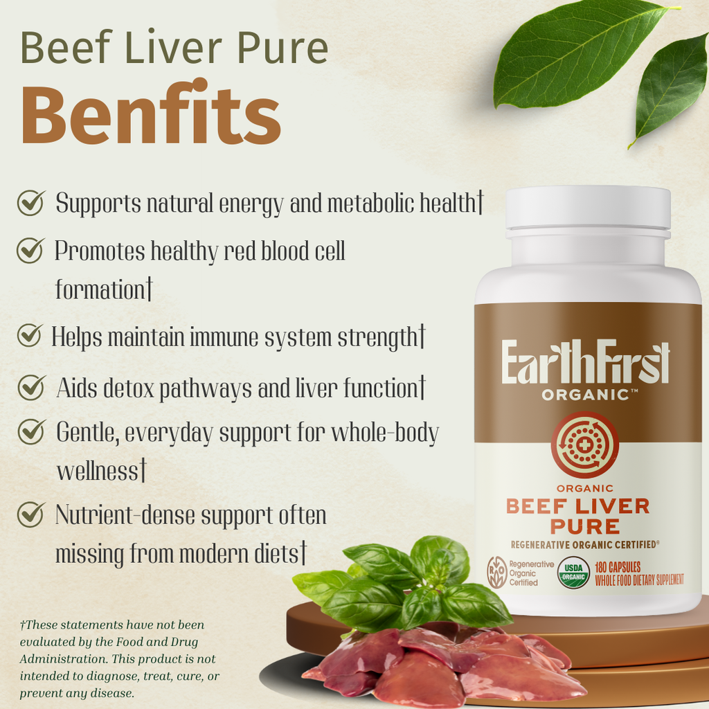Organic Beef Liver Pure - EarthFirst Organic