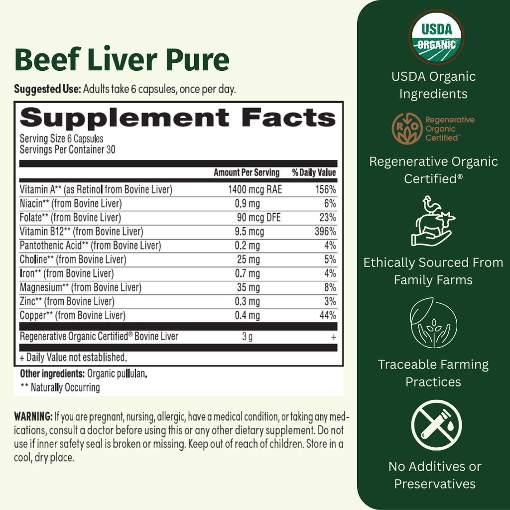 Organic Beef Liver Pure - EarthFirst Organic