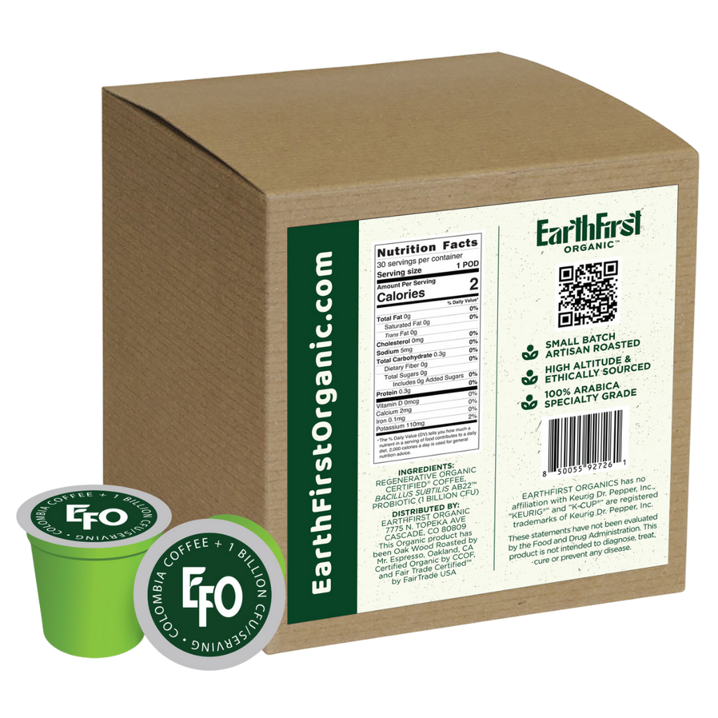 ROC Colombian Medium -Dark Roast 10g K-Cup with Probiotics (30 Count)