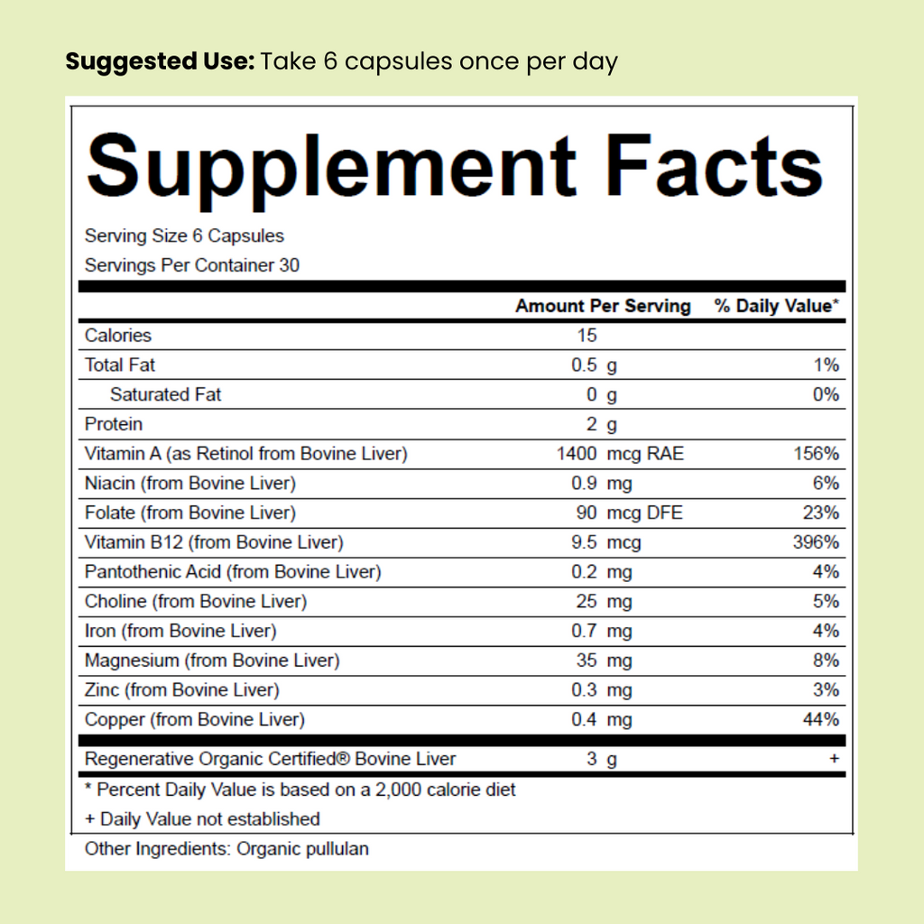 Organic Beef Liver Pure