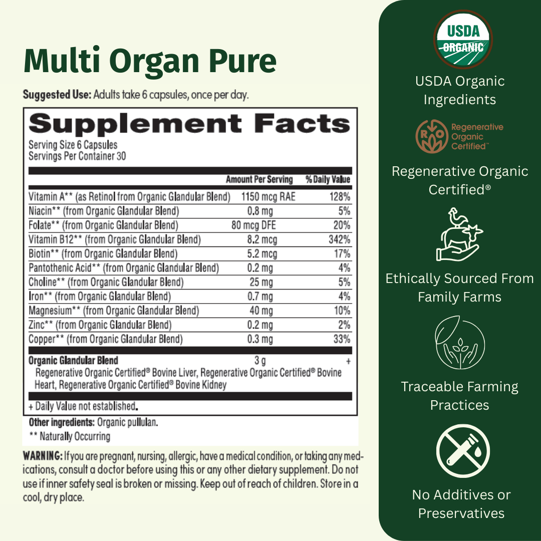 Organic Multi Organ Pure - EarthFirst Organic