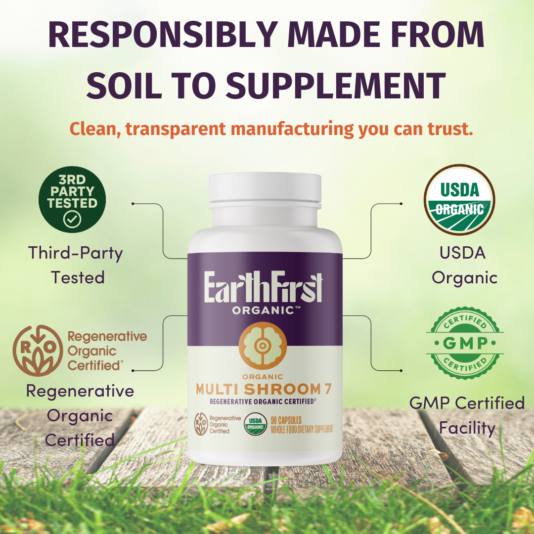 Organic Multi Shroom 7 - EarthFirst Organic