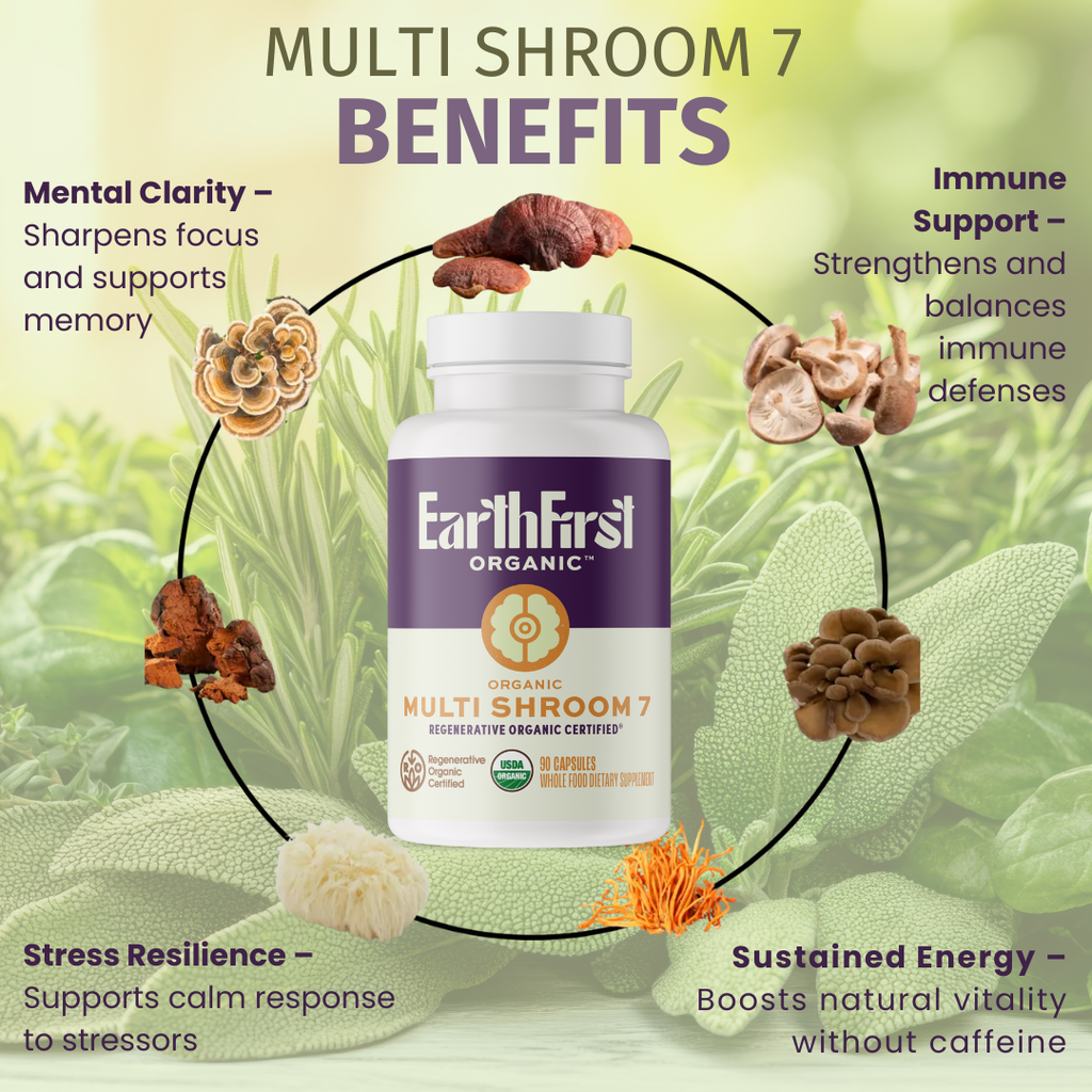 Organic Multi Shroom 7 - EarthFirst Organic
