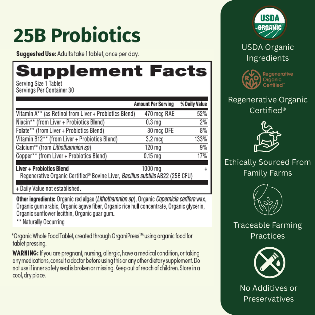 Organic Probiotics 25B - EarthFirst Organic