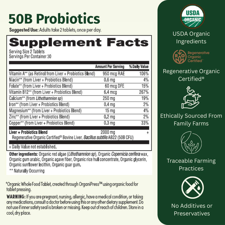 Organic Probiotics 50B - EarthFirst Organic