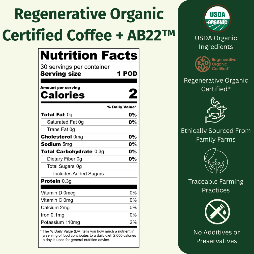 ROC Colombian Medium -Dark Roast 10g K-Cup with Probiotics (30 Count)