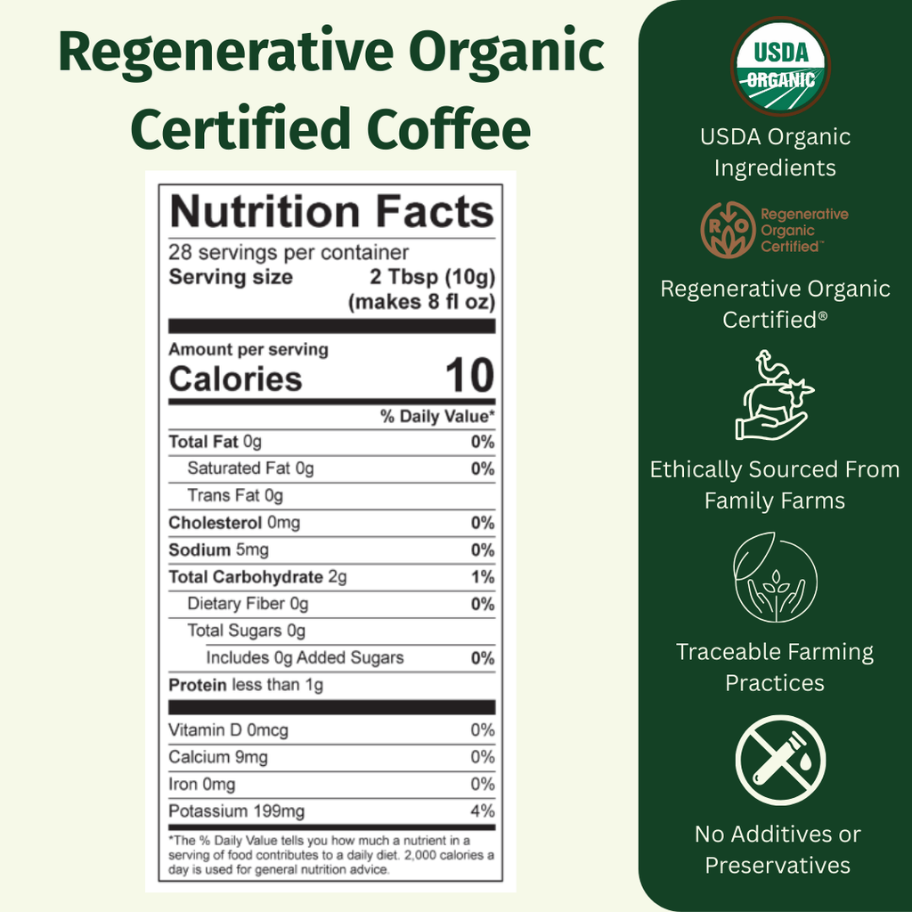 Regenerative Organic Certified Medium-Dark Coffee Pour Over