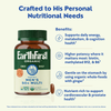 Bottle of EarthFirst Organic Men's 50+ Multivitamin, once daily supplement with 60 capsules for supporting senior health.