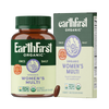 Bottle of EarthFirst Organic Women's Multivitamin Once Daily supplement with 60 tablets, featuring colorful packaging and product label.