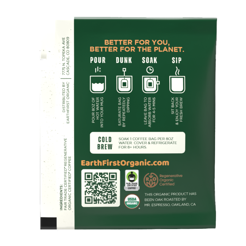 Regenerative Organic Certified Medium-Dark Coffee Pour Over