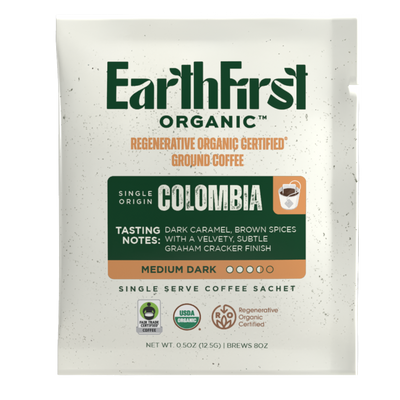 Regenerative Organic Certified Medium-Dark Coffee Single Sachets