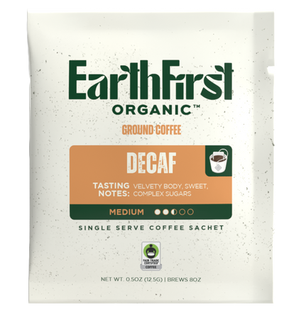 Organic Certified Swiss Water Processed Decaf Coffee Single Sachets